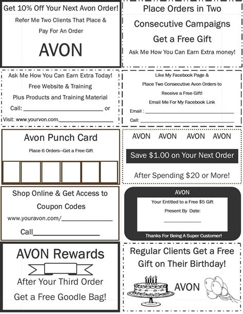 Free Avon Printables
